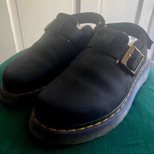 Dr Martens Faux Fur Lined Slingback Mules - Black size 8/39